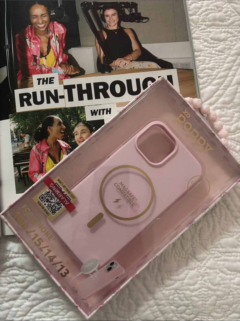 Pink MagSafe-Compatible Phone Case for iPhone